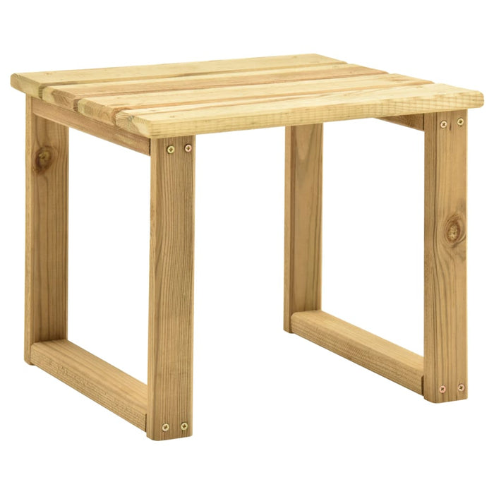 Lettino da Giardino con Tavolino Cuscino Legno Pino Impregnato 3065848