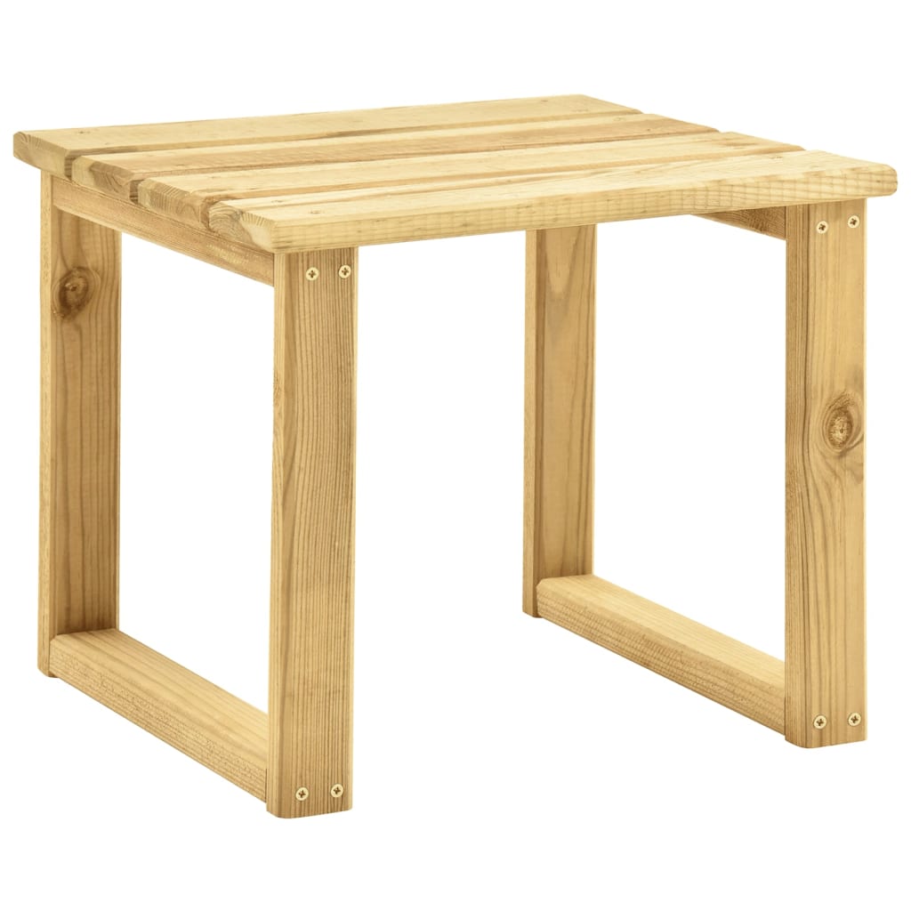 Lettino da Giardino con Tavolino Cuscino Legno Pino Impregnato 3065956