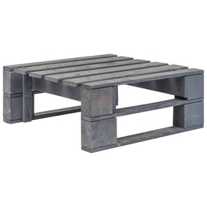 Ottomana da Giardino Pallet in Legno di Pino Impregnato Grigio 3066415