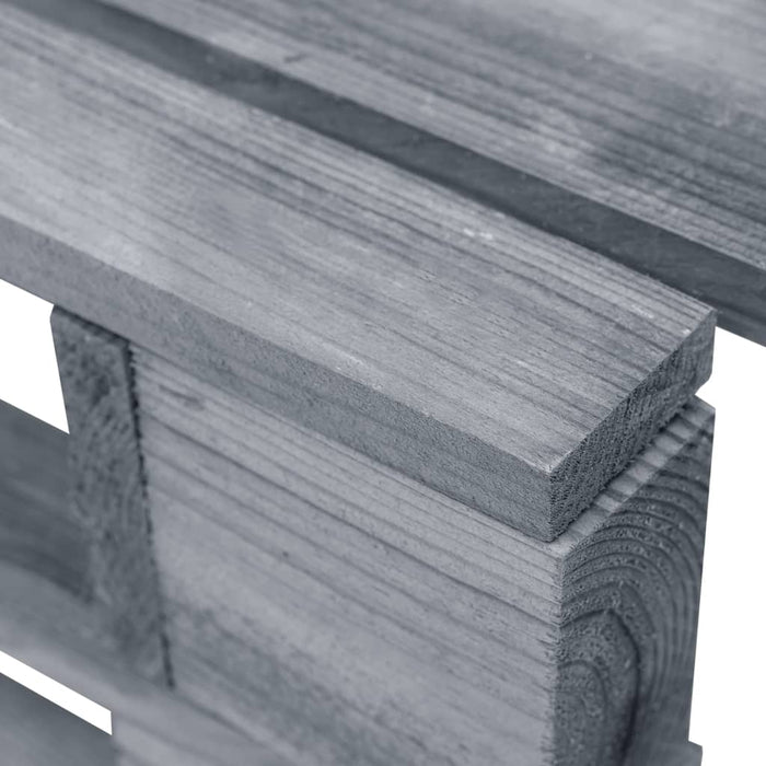 Ottomana da Giardino Pallet in Legno di Pino Impregnato Grigio 3066420