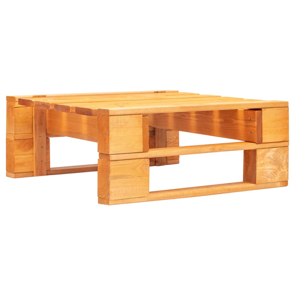 Ottomana da Giardino Pallet in Legno di Pino Impregnato Miele 3066448