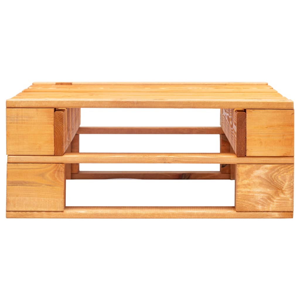 Ottomana da Giardino Pallet in Legno di Pino Impregnato Miele 3066448