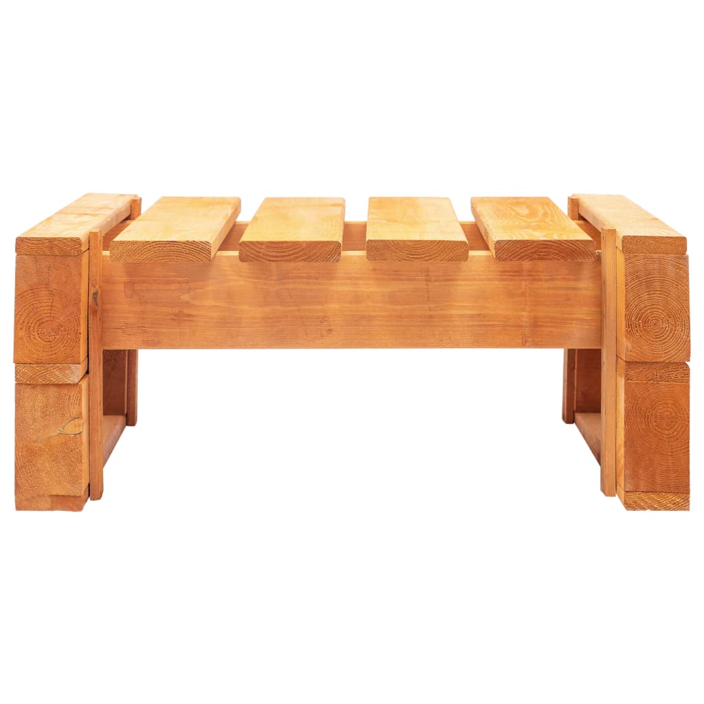 Ottomana da Giardino Pallet in Legno di Pino Impregnato Miele 3066448