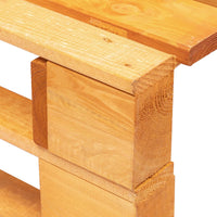 Ottomana da Giardino Pallet in Legno di Pino Impregnato Miele 3066448