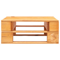 Ottomana da Giardino Pallet in Legno di Pino Impregnato Miele 3066449