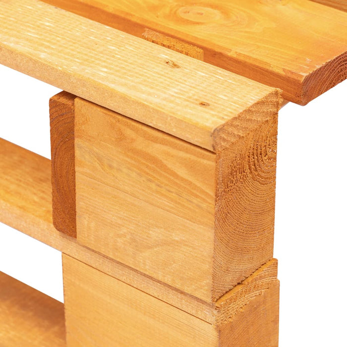 Ottomana da Giardino Pallet in Legno di Pino Impregnato Miele 3066449