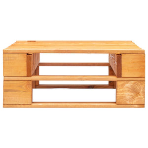 Ottomana da Giardino Pallet in Legno di Pino Impregnato Miele 3066455