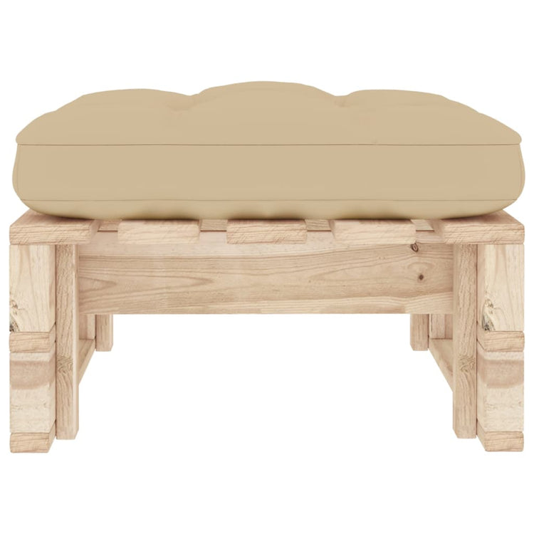 Ottomana da Giardino Pallet in Legno di Pino Impregnato 3066460