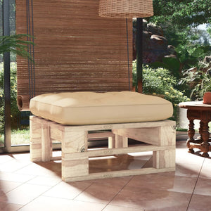 Ottomana da Giardino Pallet in Legno di Pino Impregnato 3066460