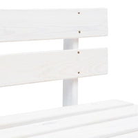 Divano Centrale da Giardino Pallet Legno Pino Impregnato Bianco 3066495