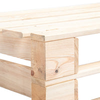 Divano Angolare da Giardino su Pallet Legno di Pino Impregnato cod mxl 54958