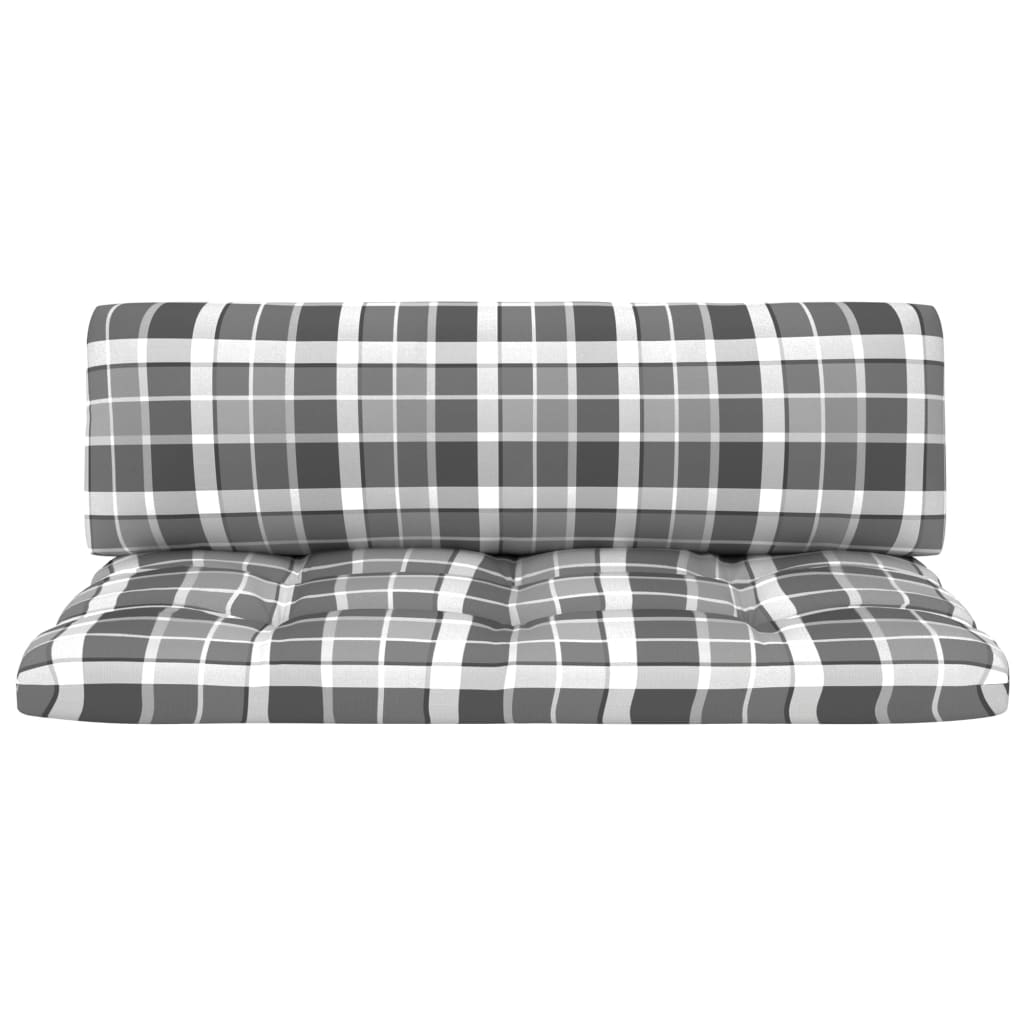 Set Divani in Pallet con Cuscini 4 pz in Pino Impregnato Nero 3066734