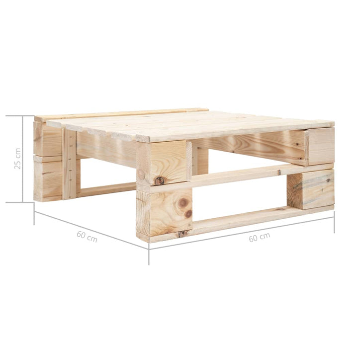 Set Divani su Pallet 4 pz e Cuscini in Legno di Pino Impregnato cod mxl 56730