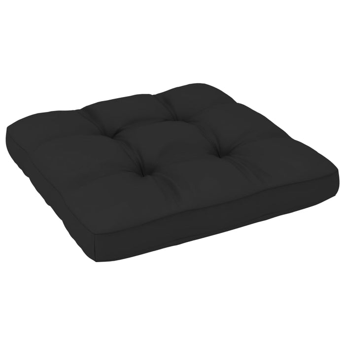 Set Divani a Pallet e Cuscini 4 pz in Pino Impregnato Nero cod mxl 30607