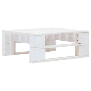 Set Divani in Pallet con Cuscini 6 pz in Pino Impregnato Bianco 3066999