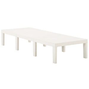 Lettino Prendisole in Plastica Bianco 315826