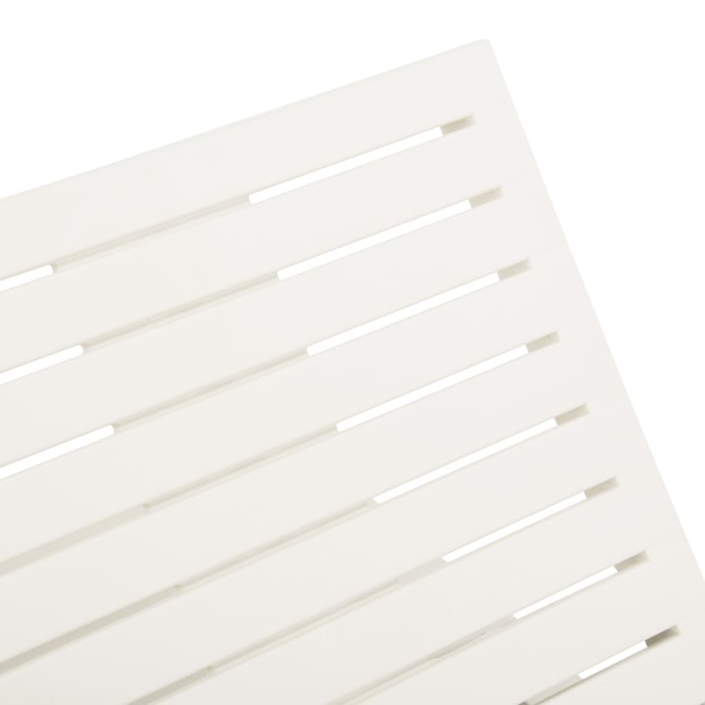 Lettino Prendisole in Plastica Bianco 315826