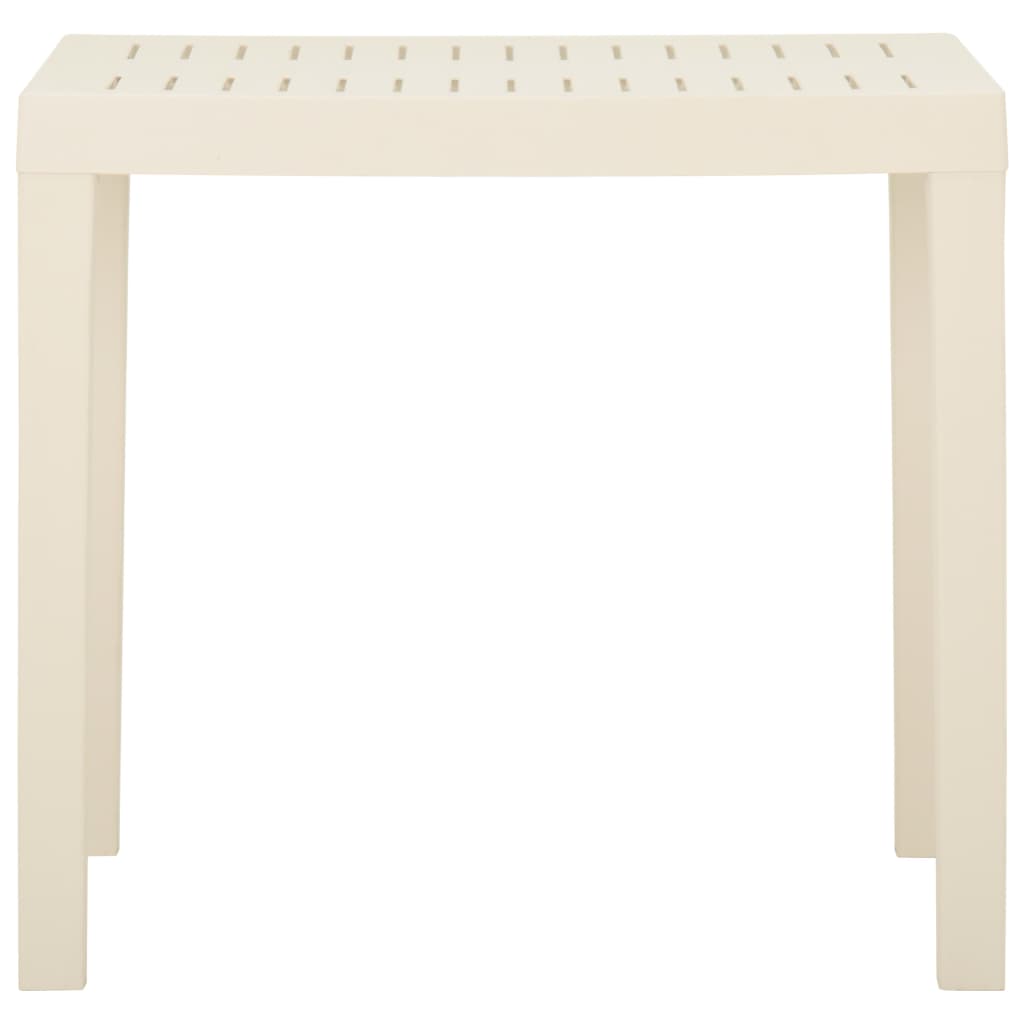 Tavolo da Giardino Bianco 79x65x72 cm in Plastica cod mxl 34111