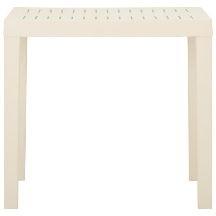 Tavolo da Giardino Bianco 79x65x72 cm in Plastica cod mxl 34111