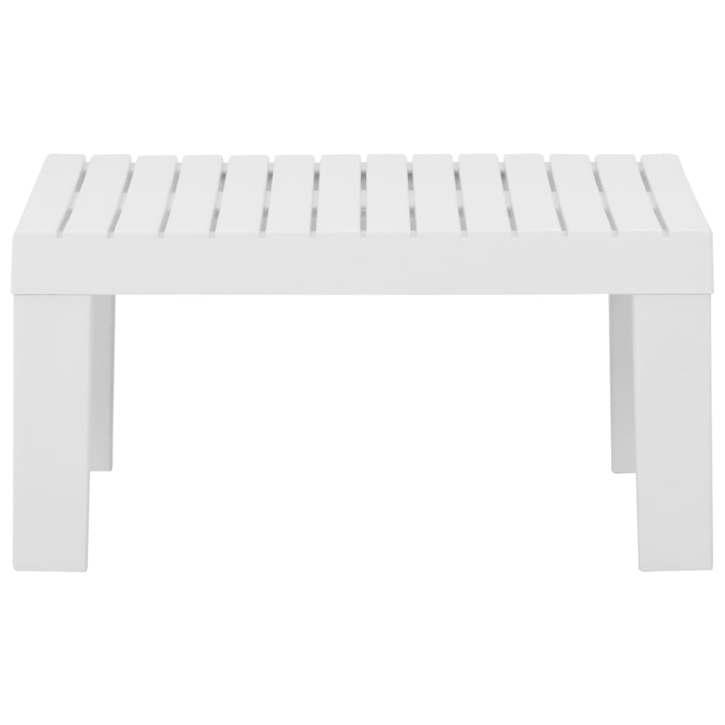 Set Divani da Giardino con Cuscini 2 pz in Plastica Bianco cod mxl 35855