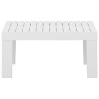 Set Divani da Giardino con Cuscini 2 pz in Plastica Bianco cod mxl 35855