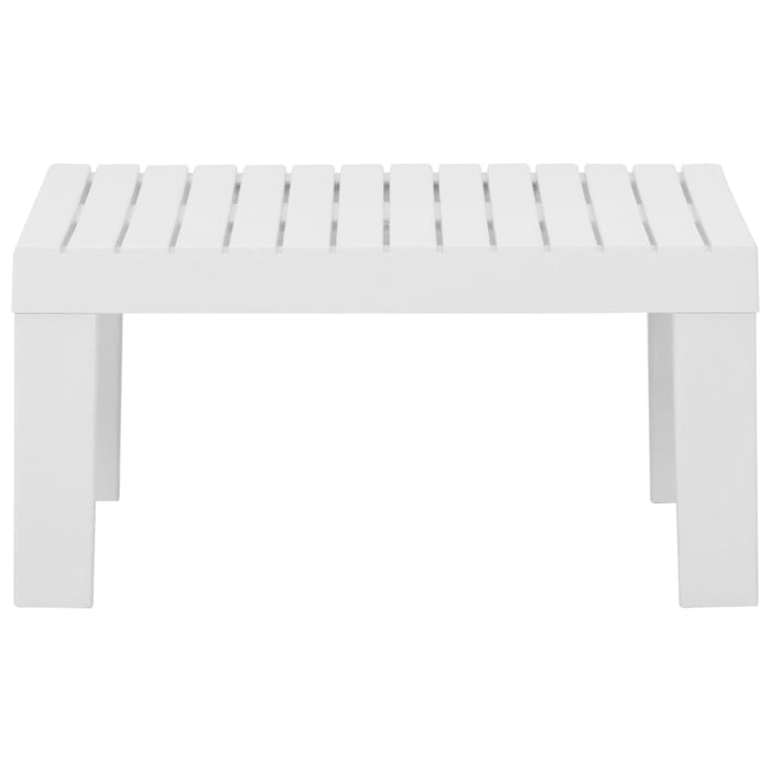 Set Divani da Giardino con Cuscini 2 pz in Plastica Bianco cod mxl 35855