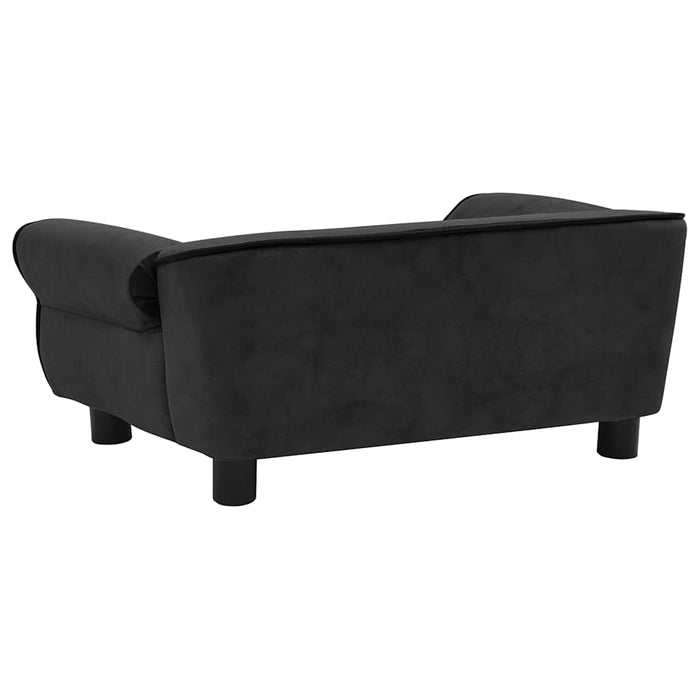 Divano per Cani Nero 72x45x30 cm in Peluche 171038