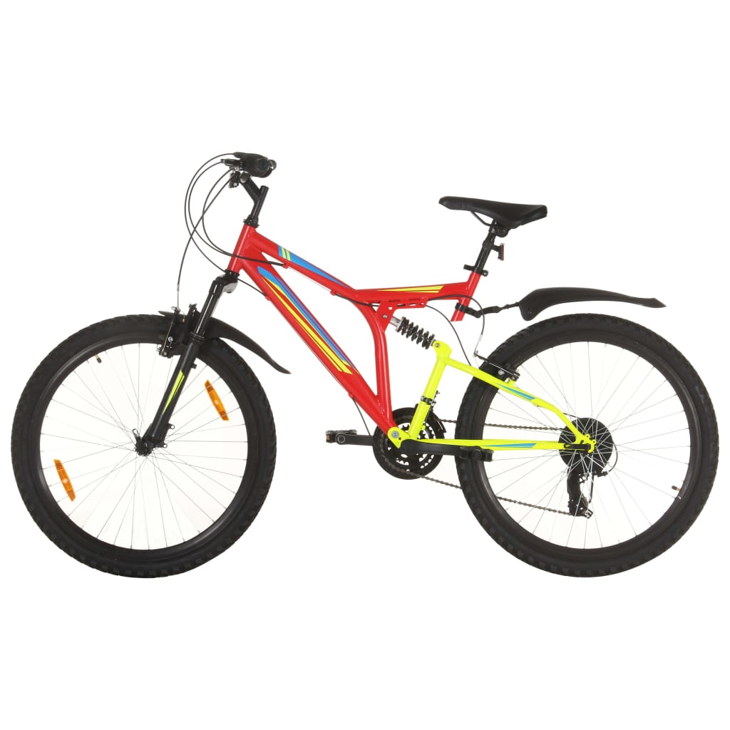 Mountain Bike 21 Speed 26" Ruote 49 cm Rosso 3067228