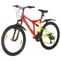 Mountain Bike 21 Speed 26" Ruote 49 cm Rosso 3067228