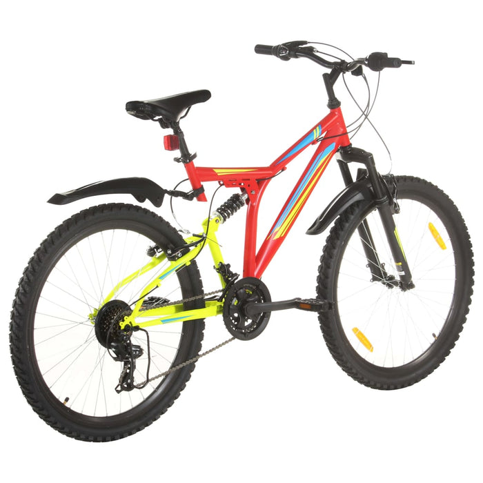 Mountain Bike 21 Speed 26" Ruote 49 cm Rosso 3067228