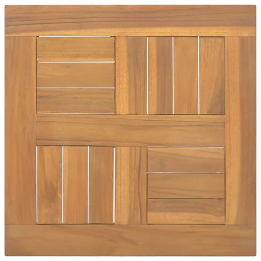 Piano Tavolo Quadrato 40x40x2,5 cm in Legno Massello di Teak cod mxl 64353