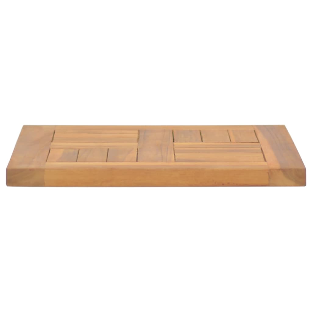 Piano Tavolo Quadrato 40x40x2,5 cm in Legno Massello di Teak cod mxl 64353