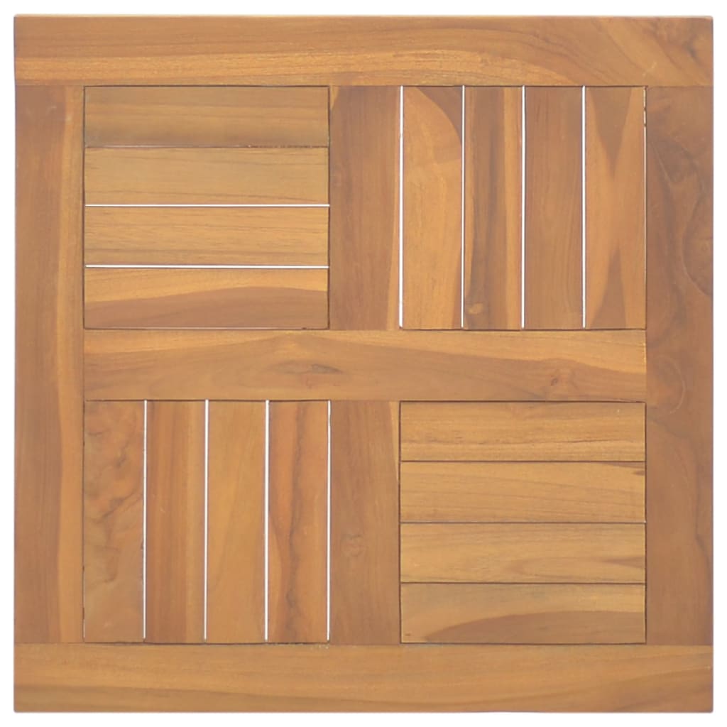 Piano Tavolo Quadrato 50x50x2,5 cm in Legno Massello di Teak cod mxl 72007