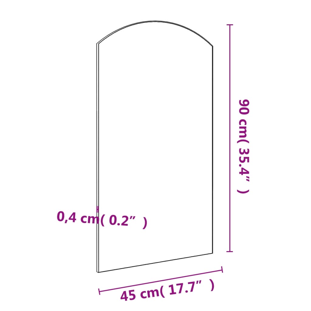 Specchio 90x45 cm in Vetro cod mxl 67823