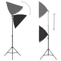 Kit per Studio Fotografico con Set Luci, Fondale e Riflettore 3067052