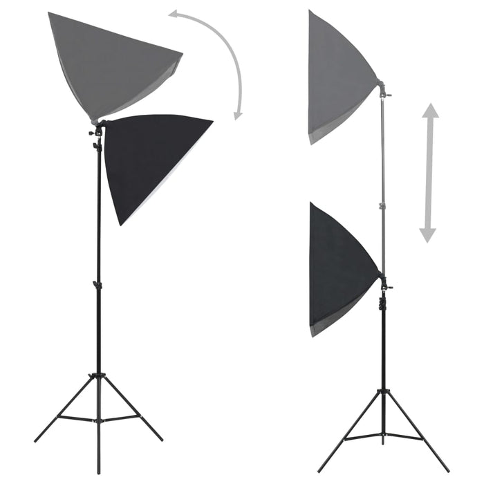 Kit per Studio Fotografico con Set Luci, Fondale e Riflettore 3067058