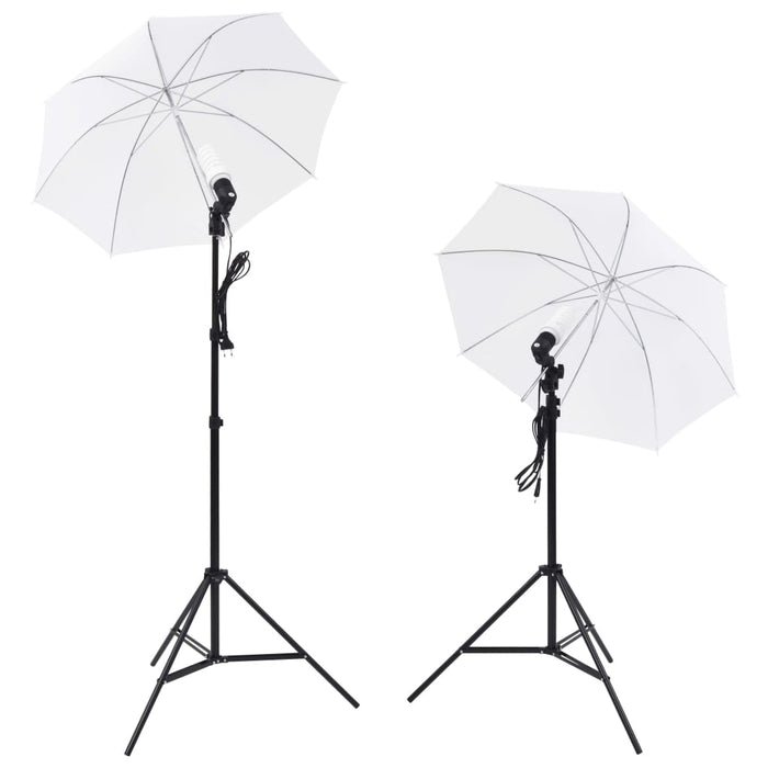 Kit Studio Fotografico con Luci Ombrelli Fondale e Riflettorecod mxl 72617