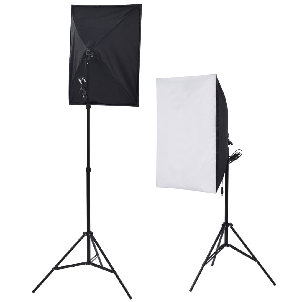 Kit Studio Fotografico con Luci Softbox Fondale e Riflettore 3067104