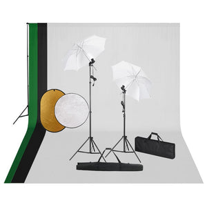 Kit Studio Fotografico con Luci Fondale e Riflettore 3067116