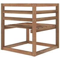 Divano da Giardino Pallet 2 Posti con Cuscini Rossi Legno Pino 3067278