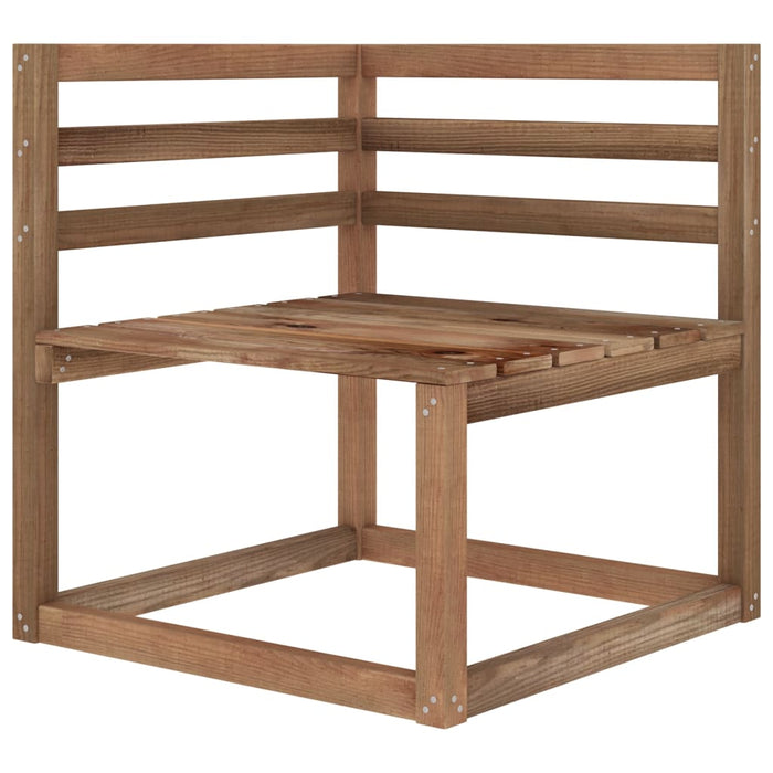 Divano da Giardino Pallet 2 Posti Cuscini Rosso Vino Legno Pino 3067281