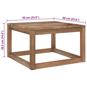 Set Salotto Giardino Pallet Cuscini 4 pz Legno Pino Impregnato 3067322