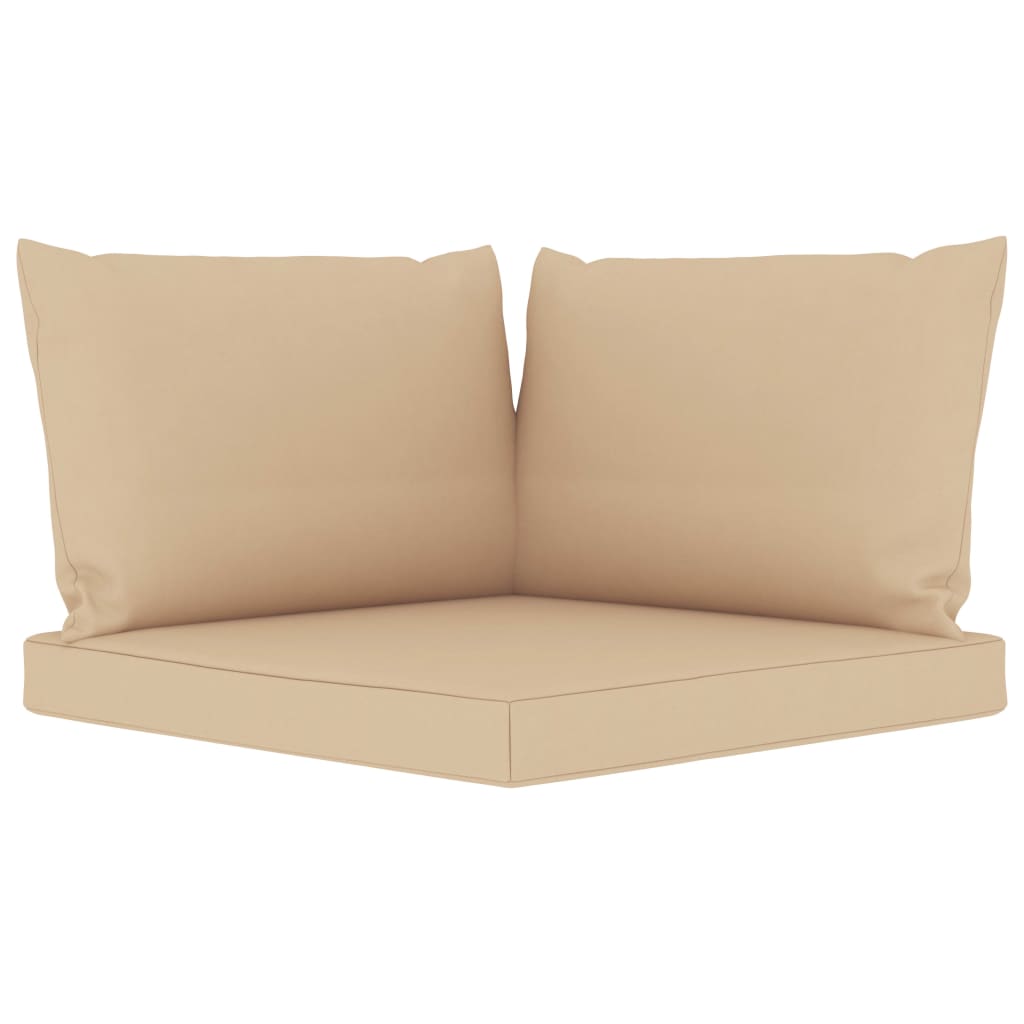 Set Salotto da Giardino 6 pz con Cuscini Beige 3067407