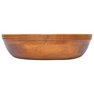 Lavabo in Legno Massello di Teak Φ40x10 cm cod mxl 54209