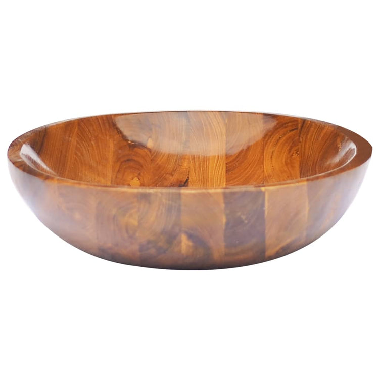 Lavabo in Legno Massello di Teak 60x40x10 cm 326162