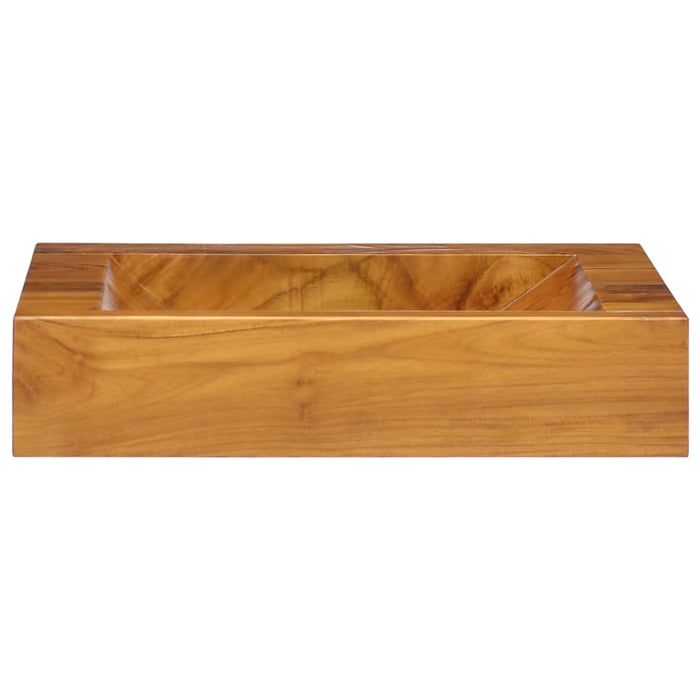 Lavabo in Legno Massello di Teak 50x35x10 cm 326163