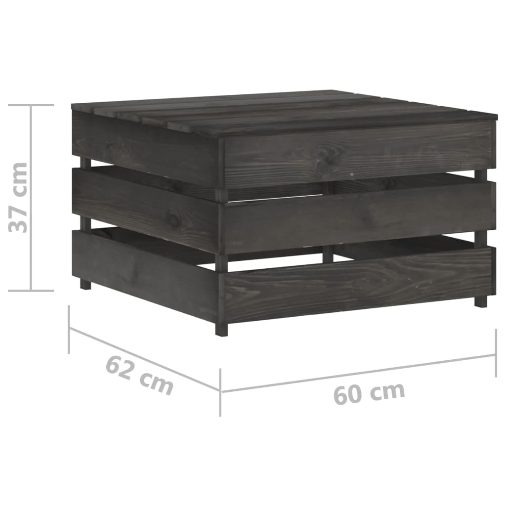 Tavolo da Giardino in Pallet in Legno di Pino Impregnato 316197