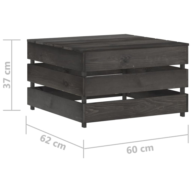 Tavoli da Giardino su Pallet 2 pz in Pino Impregnato cod mxl 67415