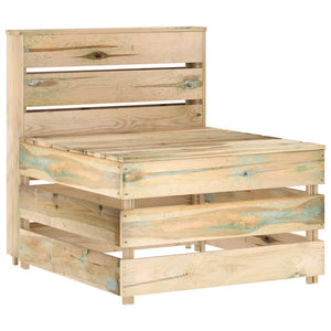 Divano Centrale da Giardino su Pallet Legno di Pino Impregnato cod mxl 76733