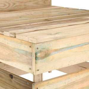 Divano Centrale da Giardino su Pallet Legno di Pino Impregnato cod mxl 76733